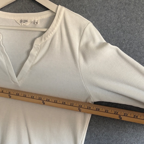 Candace Cameron Bure Waffle Knit Long
sleeve Top S New Day White - Picture 7 of 10